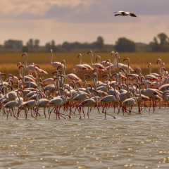 Pink flamingos in Tuzlivsky estuaries: reproduction by 2025