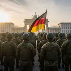 Prisoner with reservists in German army