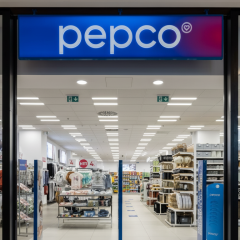 Pepco network logo in front of the store