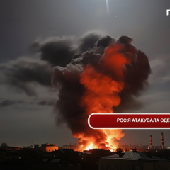 Российские дроны над Одессой ночью