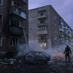 Пожежі в Конотопі через атаку Росії