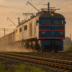 Пасажирський потяг під час моніторингу