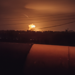 Drone explosions near Tavriyska Power Plant