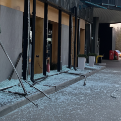 Consequences of missile strike in Dnipro