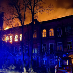 Наслідки балістичних ударів у Києві