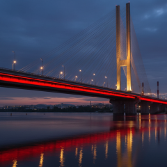 Ограничение движения на Южном мосту в Киеве