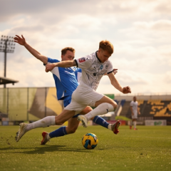 Mba's goal in injury time