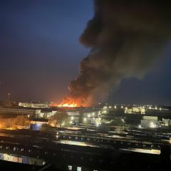 Devastating strike on drone factory