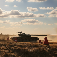 Russian troops at the border