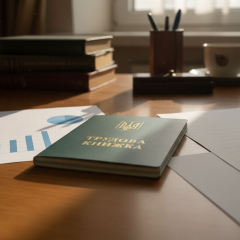 Графічне зображення з темою оцифрування трудових книжок
