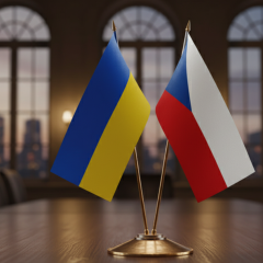 Представитель Чехии вручает ноту протеста