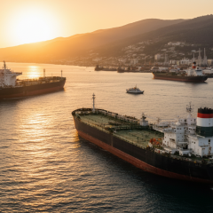 Tuapse port after refinery attacks