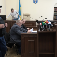 Поліцейські в Печерському суді після теракту