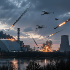 Ракеты и дроны угрожают украинским АЭС
