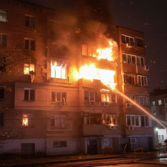 Нічна атака на Дніпро: уламки багатоповерхівки