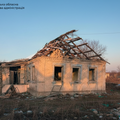 Фото пошкодженого населеного пункту в Запорізькій області