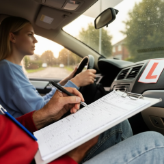 Photographing candidates for driver's licenses