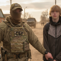 police blocking access to Russian terrorists