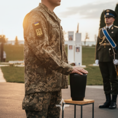 Buried a Russian on military cemetery