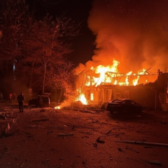 Drone attack on Odessa: damaged residential buildings