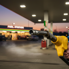 One of the modern gas stations in Ukraine