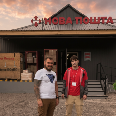 Nova Poshta branch in Komyshivasi