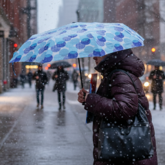 Sharp cooling and snow in the west