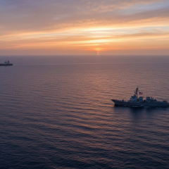 Американский военный корабль перехватил российский танкер Sevan