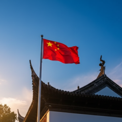 EU flag and Chinese companies