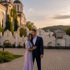 Kirilo Budanov and his wife at the wedding