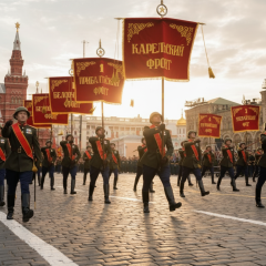 Парад 9 мая в Москве без техники