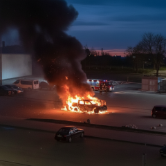 Explosion near supermarket in Kharkiv