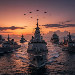 Image of maritime coalition against RF