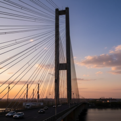 Ограничение движения на Южном мосту в Киеве