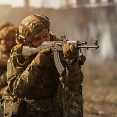 Propaganda in village in Sumy region