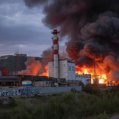 SBU drones hit Tuapse port and oil refinery: fire in oil tanks