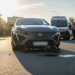 Автомобіль збив дітей на електросамокаті