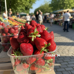 Первая клубника из Закарпатья в Киеве