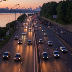 Repair of Embankment Road in Kyiv