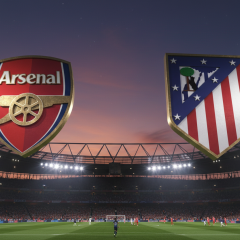 Arsenal and Atletico logos