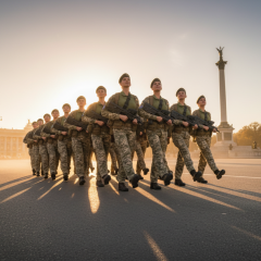 Rally in honor of Infantry Day