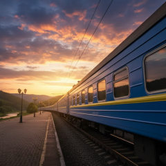 Атака пассажирского поезда в Украине
