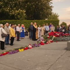Conflict near the Slavonic Memorial in Kyiv