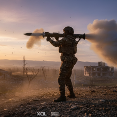 Ukrainian military in uniform on duty