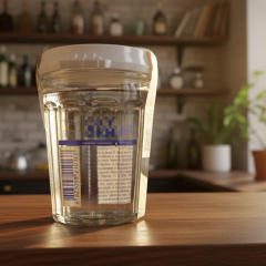 Vodka in 100-gram glasses at ATB