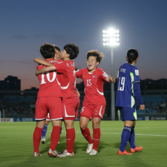 North Korean footballers refuse to handshake