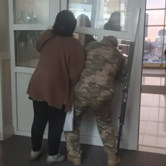 Father stormed into TCK in Khmelnytskyi