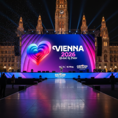 Лелека виступає на сцені Євробачення