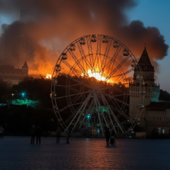 Пожежа в квеструмі у Москві