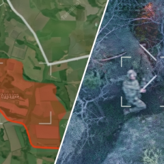 Defense forces entered Odradne